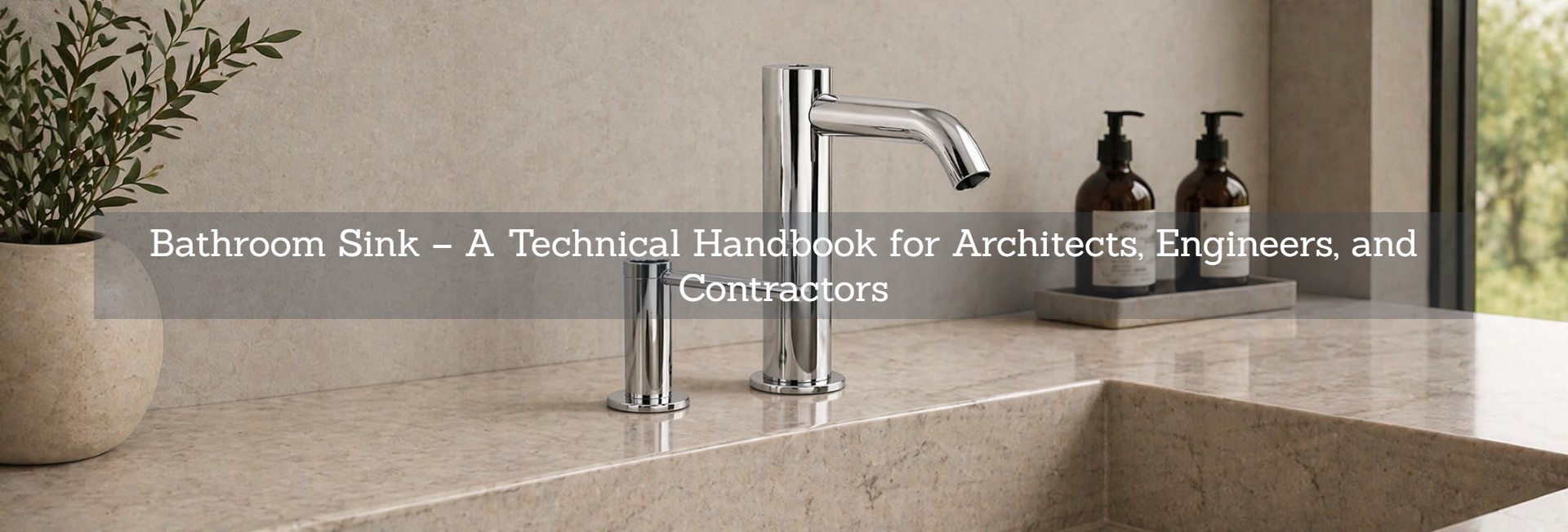 Commercial lavatory sink technical handbook